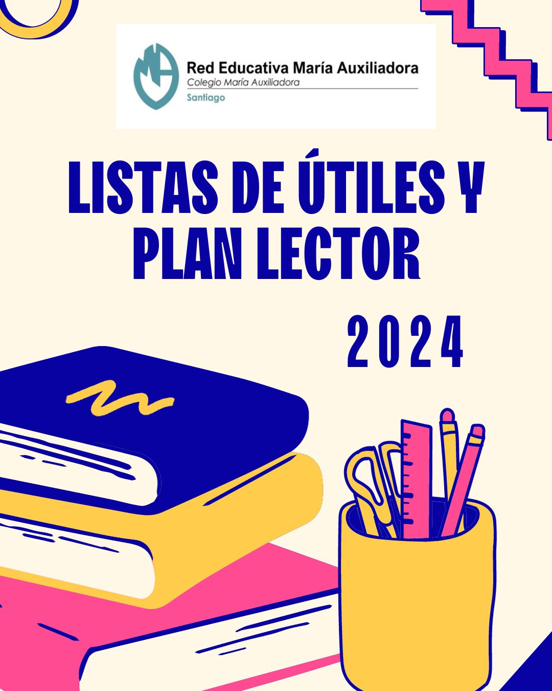 Listas de útiles y Plan lector 2024